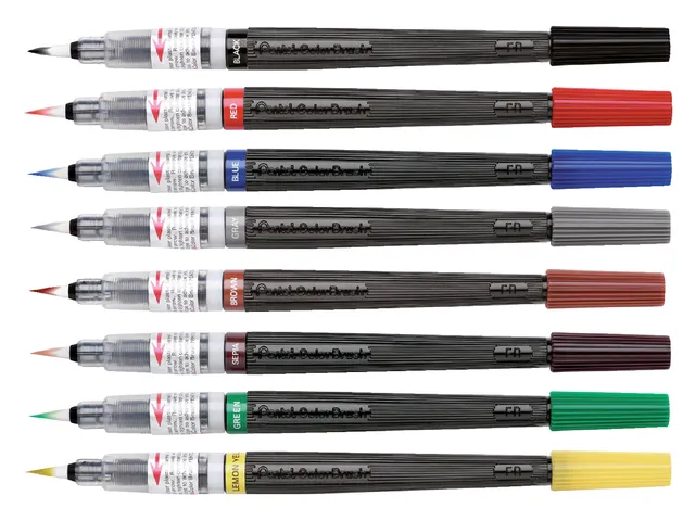 Brushstift Pentel XGFL-101X zwart