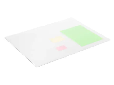 Schrijfonderlegger Transparant 650x500 mm med siergroef PP