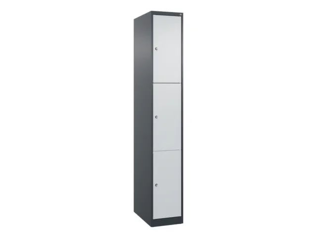 lockerkast,HxBxD 1850x300x500mm,1x3vakken,vak B 300mm,cil.-slot