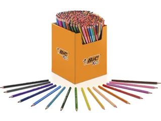 Kleurpotloden BicKids Evolution ecolutions ass schoolbox à 288 stuks - 1