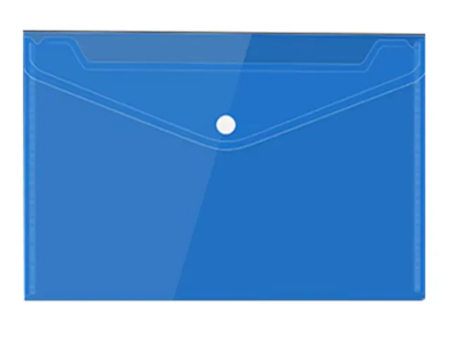 Pochette documents Velcro A5 Bleu 10 pièces