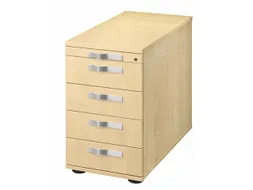 stationaire ladeblokken,HxBxD 720-760x428x800mm,4lade(n),golfgreep
