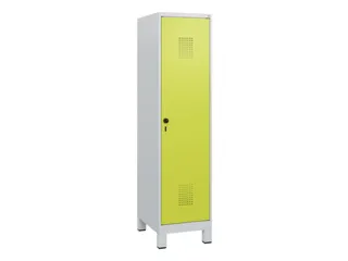 schoollocker,HxBxD 1630x400x500mm,1vak,vak B 400mm,draaigrendel,voeten - 2