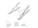 Laptopstandaard ACT 6 standen aluminium
