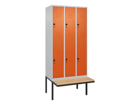 Dubbeldekse dekenkist,HxBxD 2120x900x815mm,3x2vak.,vak B 300mm