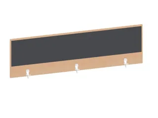 baliepaneel bureau aanbouw achter NE-esdoorn BN8010-antraciet 1600mm - 1
