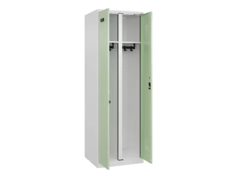 locker voor scheiding van kleding,HxBxD 1850x600x500mm,2vak