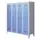 lockerkast v. kinderen,HxBxD 1600x1230x500mm,RAL7035,front RAL7016