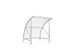 abri pour cycles,HxlxP 2290x2090x2180mm,toit polycarbonate