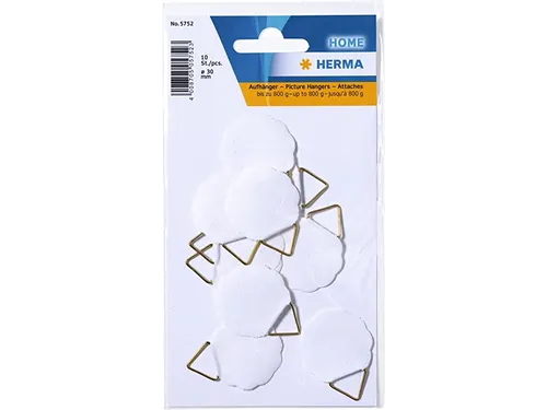 Hanghaakje Herma 5752 30mm Gegomd 10 stuks