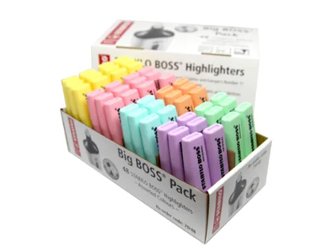 Markeerstift STABILO Boss Original 70 48 stuks assorti pastel