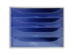 Ladenblok Ecobox 4 Laden A4+ Blauw