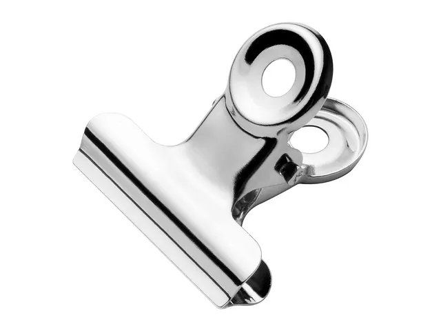 Bulldog klem Westcott 30,6x7,1mm metaal zilver 10st.