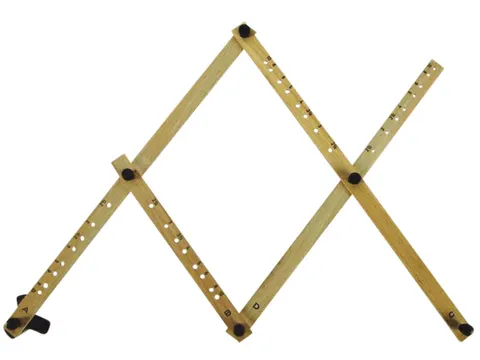 Pantograaf Rumold P4 hardhout lengte 34cm grijs gespoten