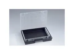 Bak voor kleine onderdelen,HxBxD 55x370x295mm,0bakken,PP,koffer zwart