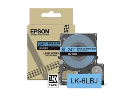 C53S672082 Epson 24mm blauw zwart LK-6LBJ lettertape mat 8m