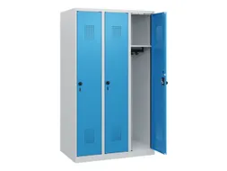 schoollocker,HxBxD 1530x900x500mm,3vak,vak B 300mm,draaigrendel