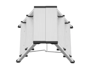 vouwtrapje bordes H 600mm 2x3treden HxBxD 600x445x640mm aluminium - 5