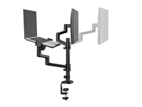 Monitorarm + laptophouder Neomounts NEXT DS20-425BL2 zwart