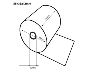 Kassarol Qbasic 58x35x12mm Thermisch Thermorol - 3