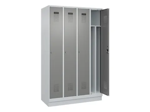 locker voor scheiding van kleding,HxBxD 1950x1200x500mm,4vak