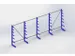 Rayonnage canitlever universel HxlxP 2000x5400x590mm 7bras (pied inclu