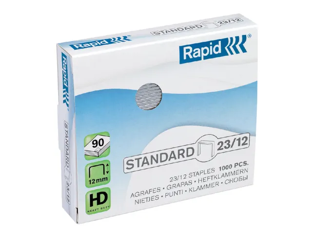 Nieten Rapid 23/12 gegalvaniseerd standaard 1000 stuks