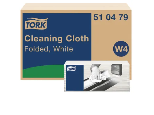 Reinigingsdoek Tork Cleaning W4 flexibel nonwoven 120st wit 510479