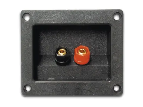 Luidsprekeraansluiting - Rechthoekig - Verguld