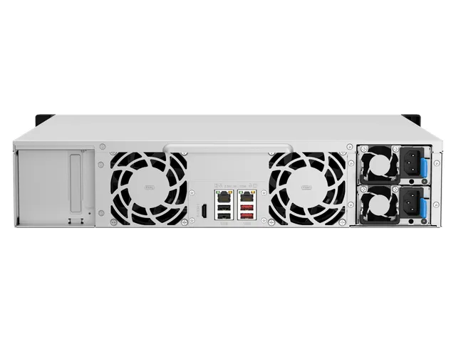 QNAP TS-1264U-RP, NAS, Rack (2U), Intel Celeron, 8 GB, DDR4, 0 TB