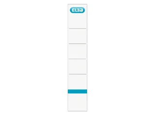 Rugetiket Elba smal 34x190mm zelfklevend wit/blauw 10 stuks - 1