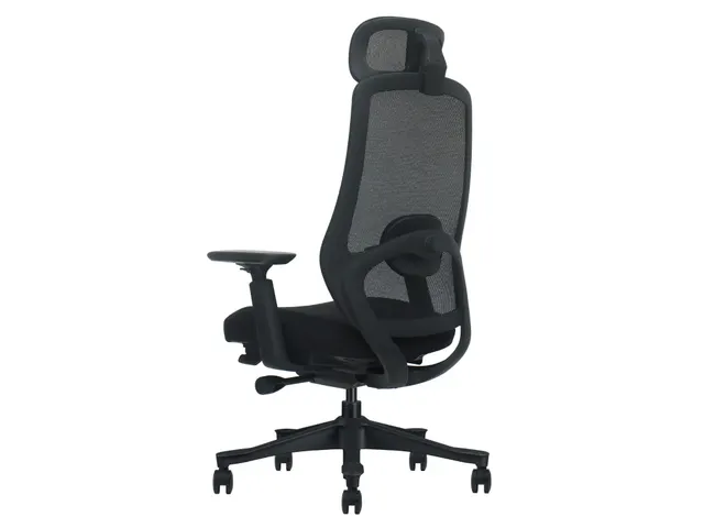 Bureaustoel NEN 1335 Ferrara Zwart Met Hoofdsteun