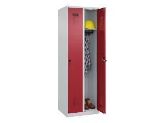 locker,HxBxD 1850x600x500mm,2vak,vak B 300mm,draaigrendel - 1