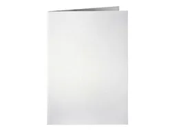 Correspondentiekaart Papicolor dubbel 105x148mm metallic parelwit 6 st