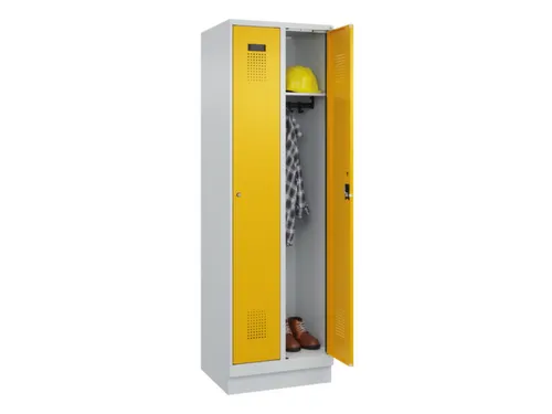locker,HxBxD 1950x600x500mm,2vak,vak B 300mm,cil.-slot,sokkel