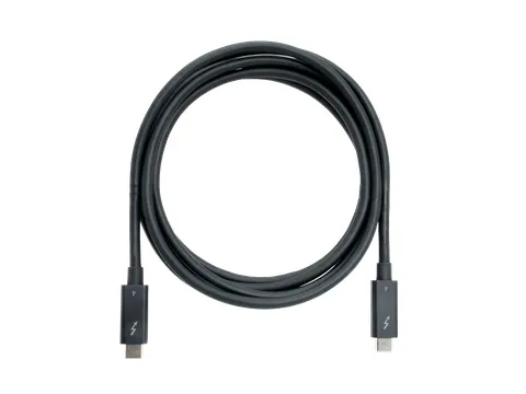 QNAP CAB-TBT4-2M, Man, Man, 2 m, Zwart, 40 Gbit/s, Rond