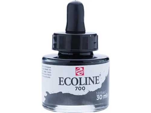 Ecoline waterverf flacon van 30 ml, zwart