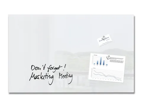 Sigel Artverum Glas Magneetbord 78x48cm Wit