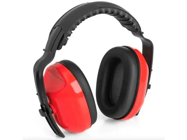 Oorkap Active Gear 29 dB met hoofdbeugel rood