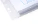 enveloptas transparant A4 met stretchplooi perforatierand en klittenba