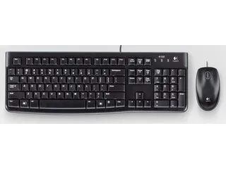 Logitech Desktop MK120, Bedraad, USB, QWERTY, Zwart, Inclusief muis - 2