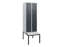 Dubbeldekse dekenkist,HxBxD 1950x600x815mm,2x2vak.,vak B 300mm