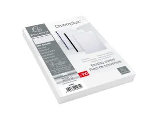 PK100 inbindkaft CHROME 230g A4 wit OMOLUX 250g A4 wit - 1