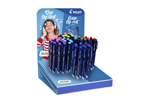Fineliner Pilot Frixion Fijn punt Display met 60 stuks assorti