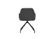 Conferentiestoel serie 129 Antraciet stof Zwart staal