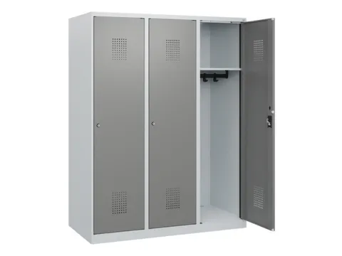 schoollocker,HxBxD 1530x1200x500mm,3vak,vak B 400mm,cil.-slot