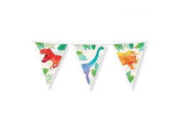 Vlaggenlijn 10 meter Party Flags foil Dino
