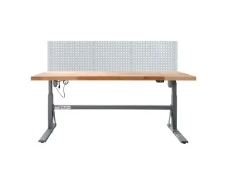 Elektrisch Verstelbaar werkbank HxBxD 700-1170x2000x750mm beukblad - 1