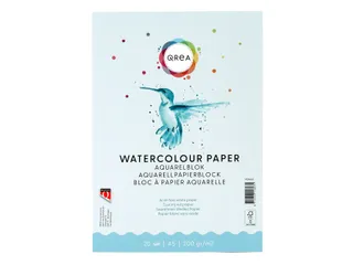 Aquarelblok Qrea A5 20vel 200gr gelijmd - 2