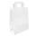 Papieren zak Kraft Wit met Handvat 28x22cm 70 Gram 250 Stuks